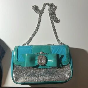 Brighton my flat in London blue turquoise purse